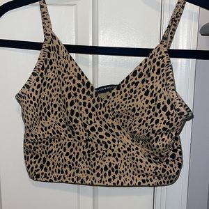 Cheetah Print Crop Top